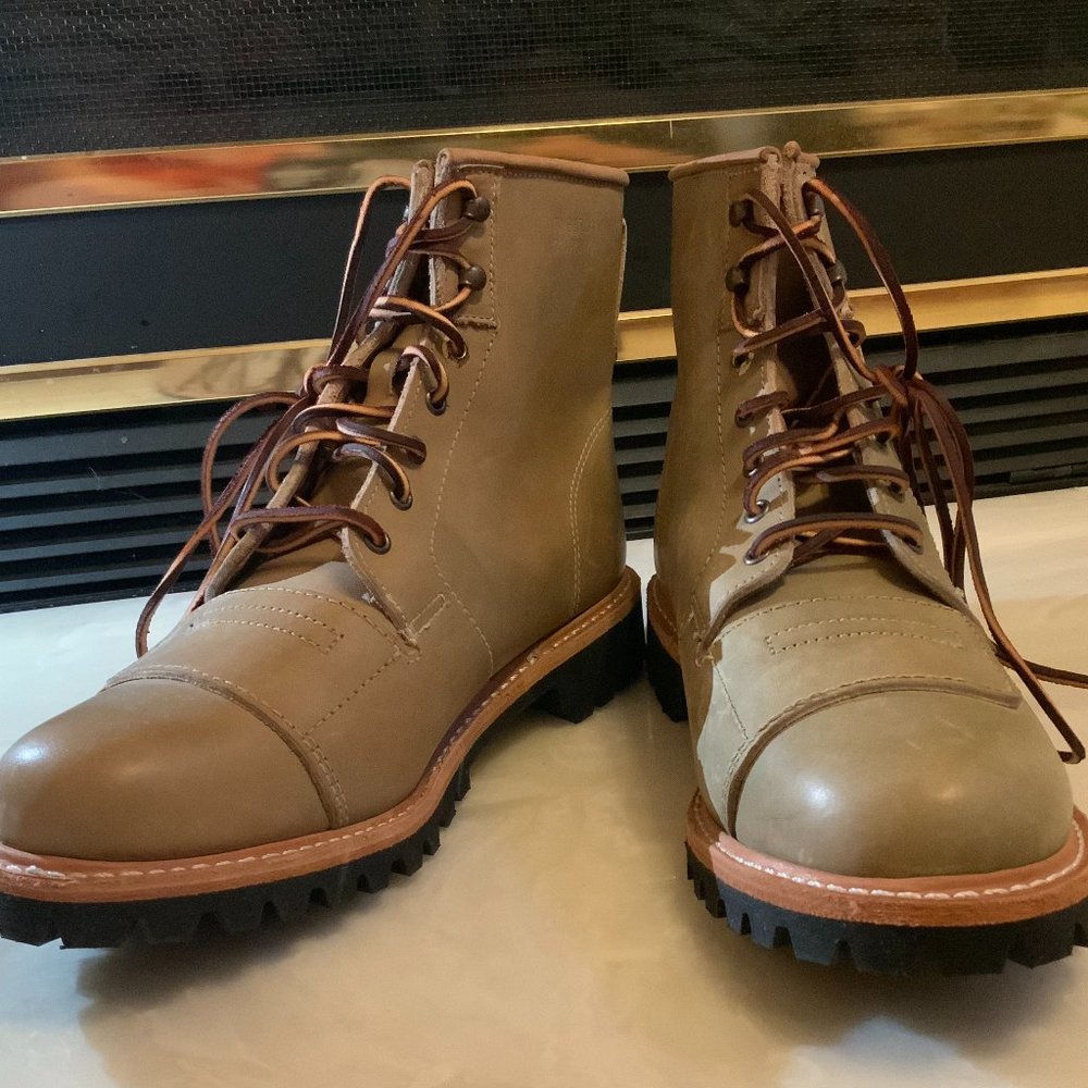 Tan Timberland Vibram Boots